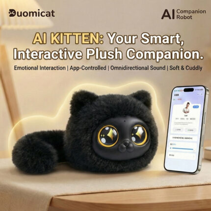 AI Kitten Interactive AI Learning Toy, Voice-Powered, WiFi Connected, Ages 3+